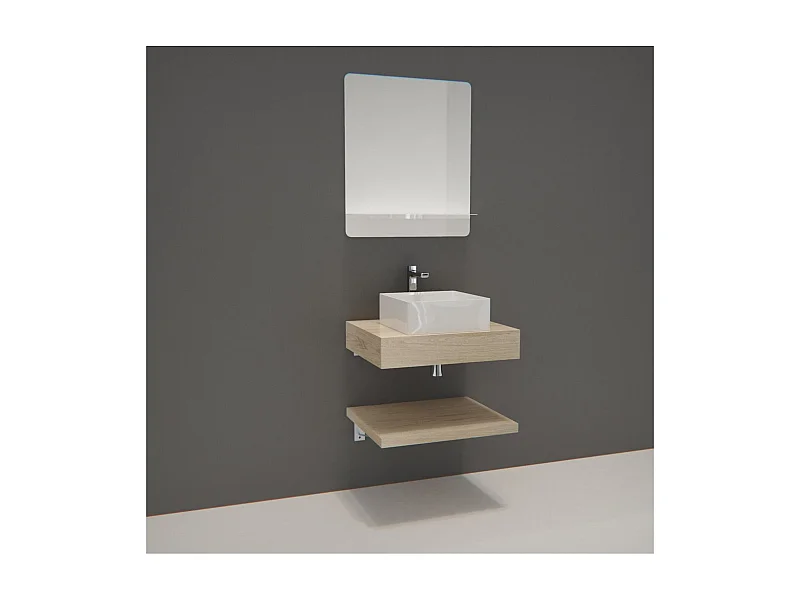 Mueble individual + lavabo + espejo WILL