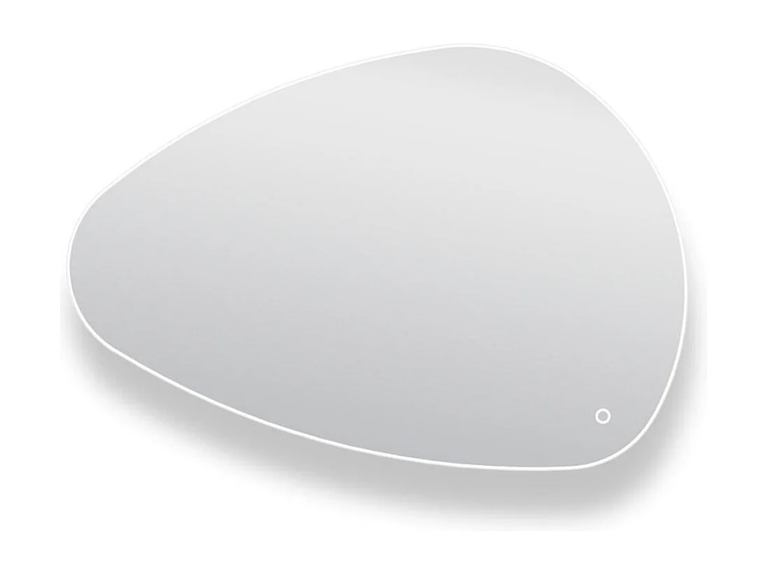 Specchio LED a ciottoli L80/120cm antiappannamento LUZIA