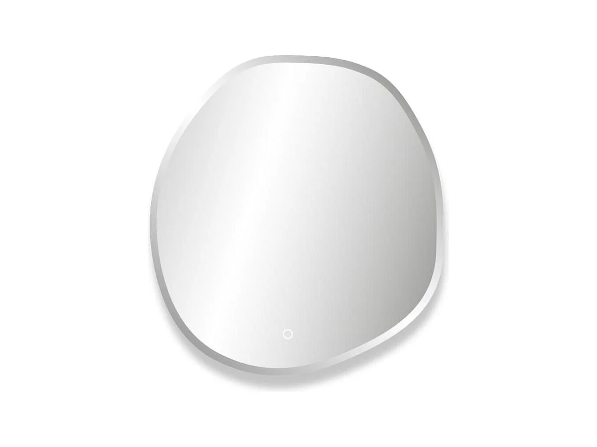 FLUEA Organische LED-spiegel D60/80cm met afgeschuinde randen