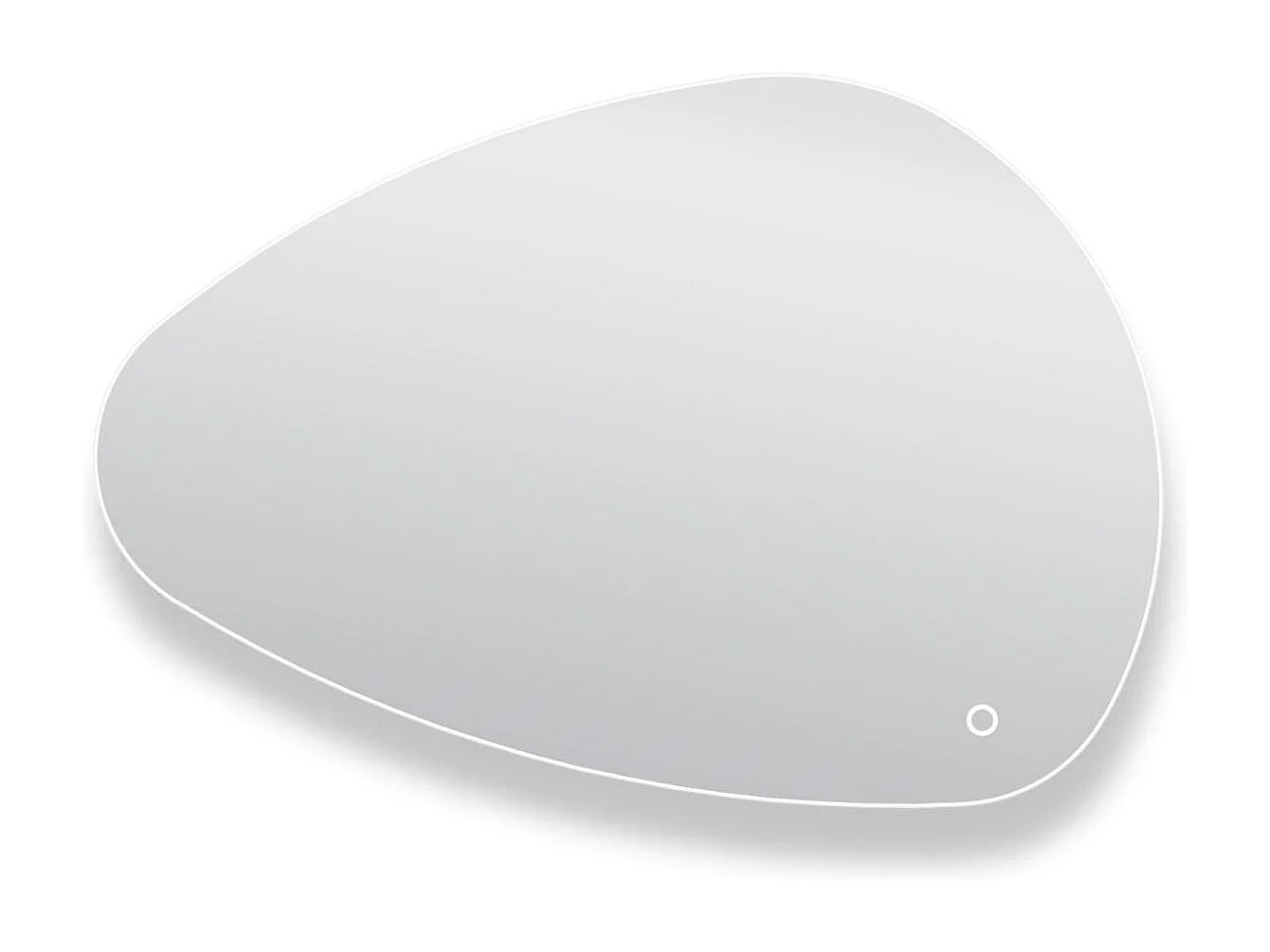 Specchio LED a ciottoli L80/120cm antiappannamento LUZIA