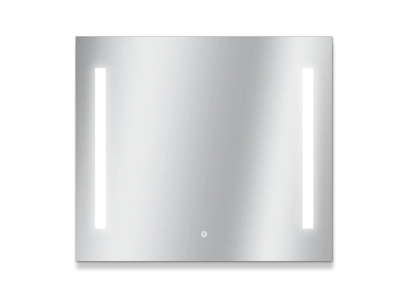 Rechthoekige LED-spiegel L60/80cm zijverlichting LUMENA