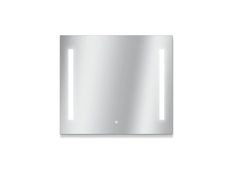 Specchio rettangolare LED L60/80cm illuminazione laterale LUMENA