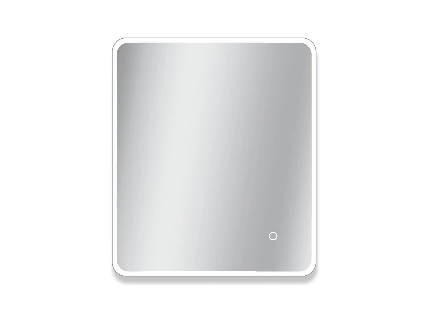 Rechteckiger LED-Spiegel L60/80/90/120cm mit Hintergrundbeleuchtung MIRALUX