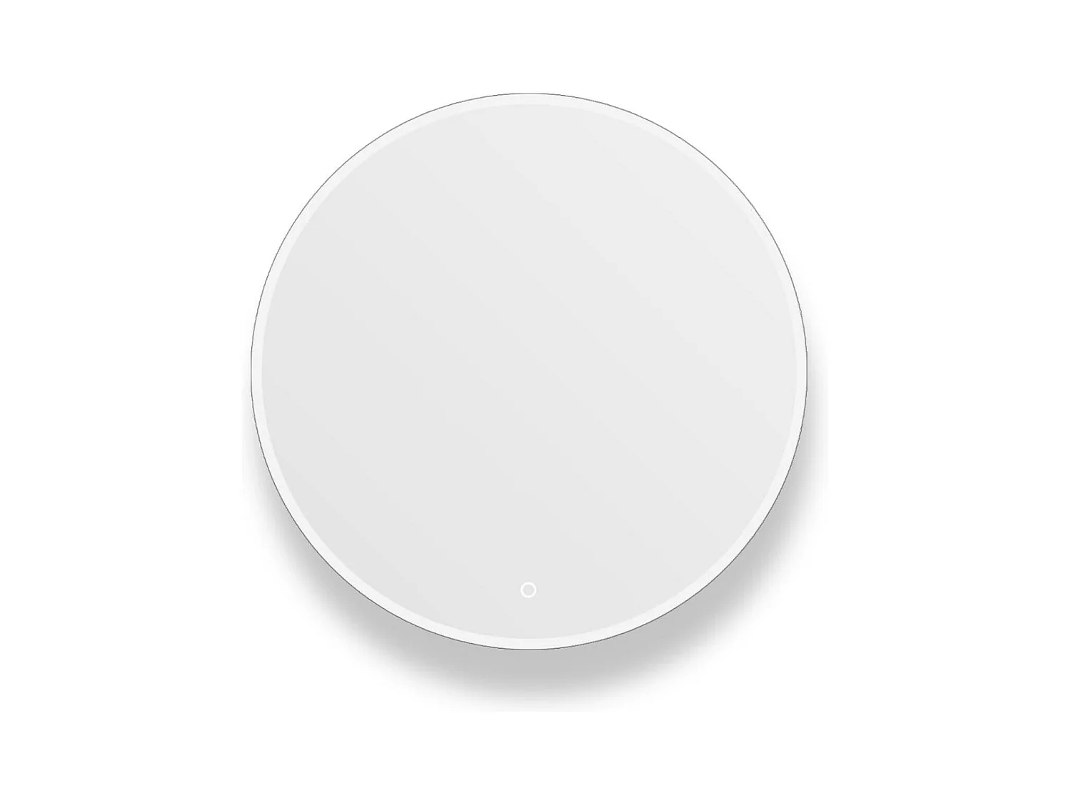 Miroir LED rond D60/70/80cm avec cadre rétro-éclairé
