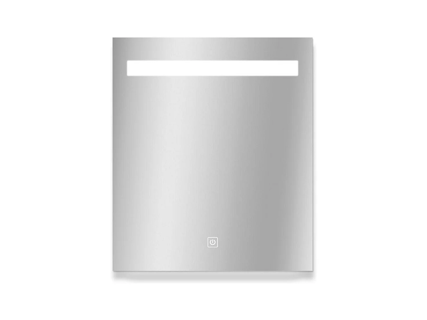 Espejo LED rectangular L60/80cm de vidrio plateado NOVA LUX