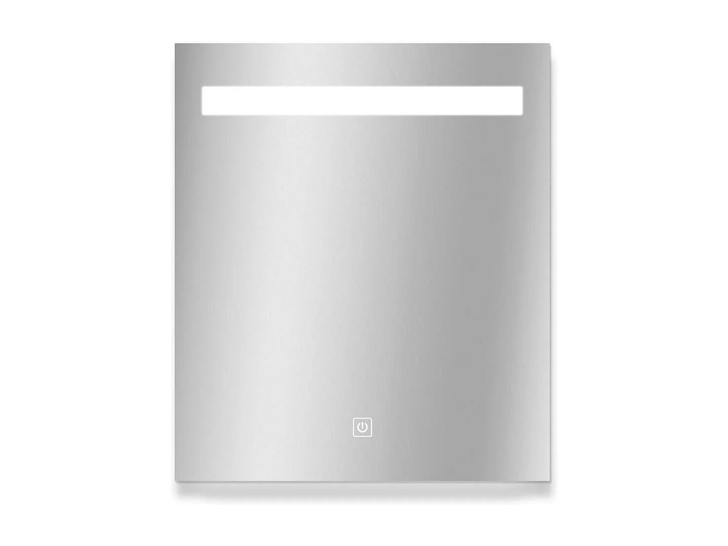 Rechthoekige LED-spiegel L60/80cm met dimmer NOVA LUX