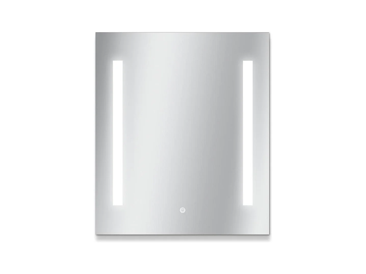 Rechteckiger LED-Spiegel L60/80cm Seitenbeleuchtung LUMENA