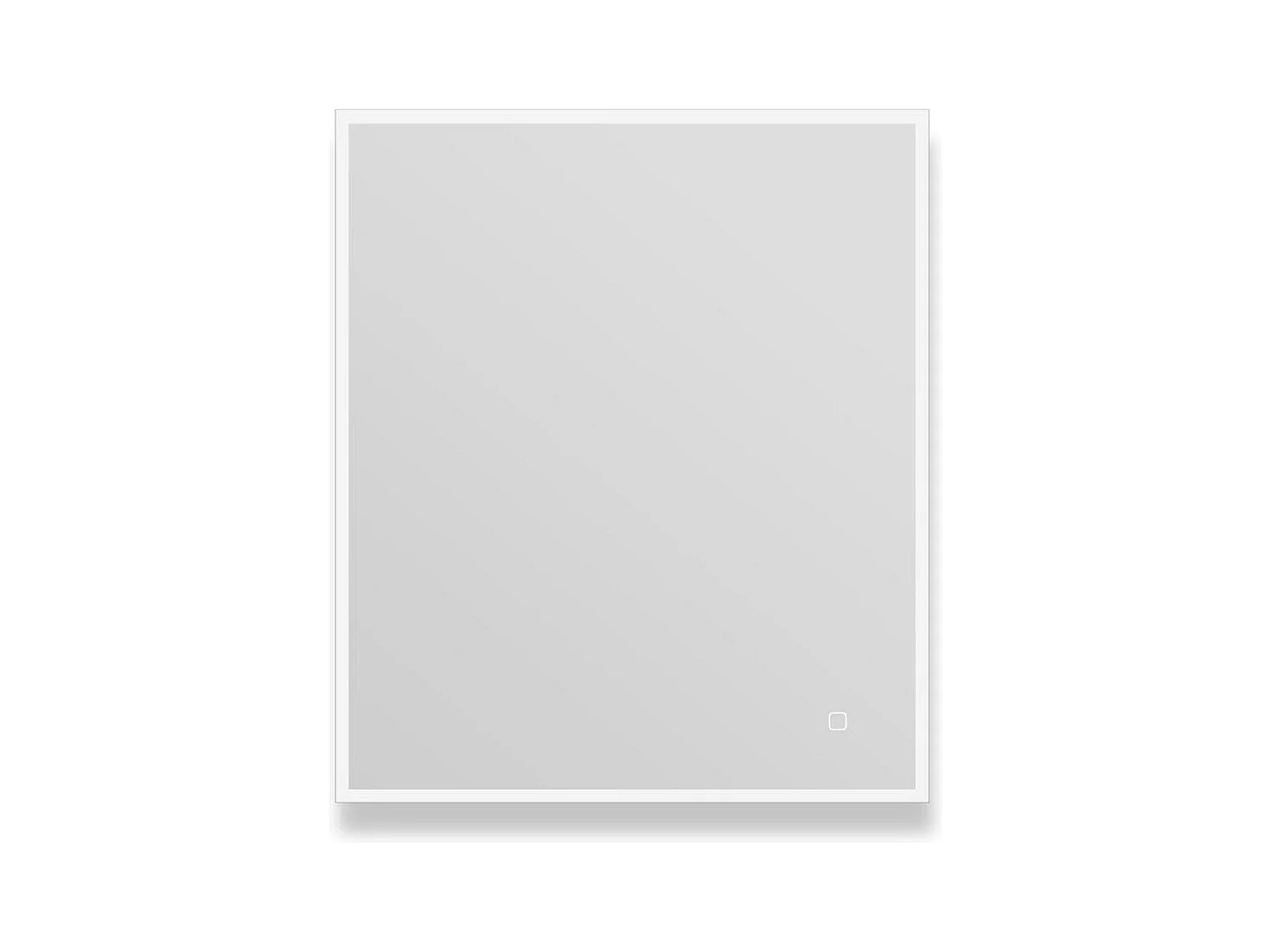 Rechteckiger LED-Spiegel L60/80cm mit hinterleuchtetem Rahmen ECLIPS