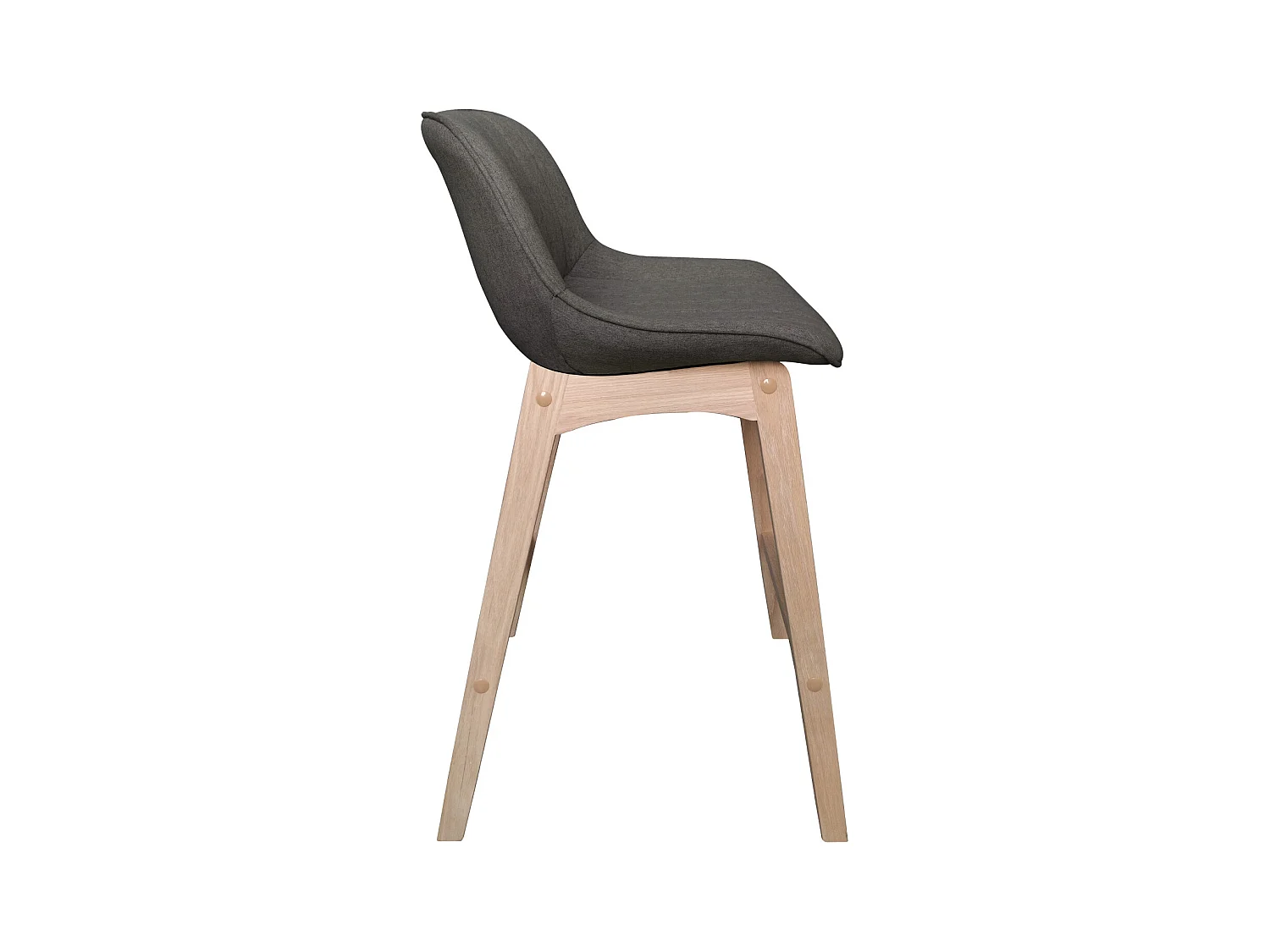 Lot de chaises d'îlot et bar en chêne et assise tissu H65cm