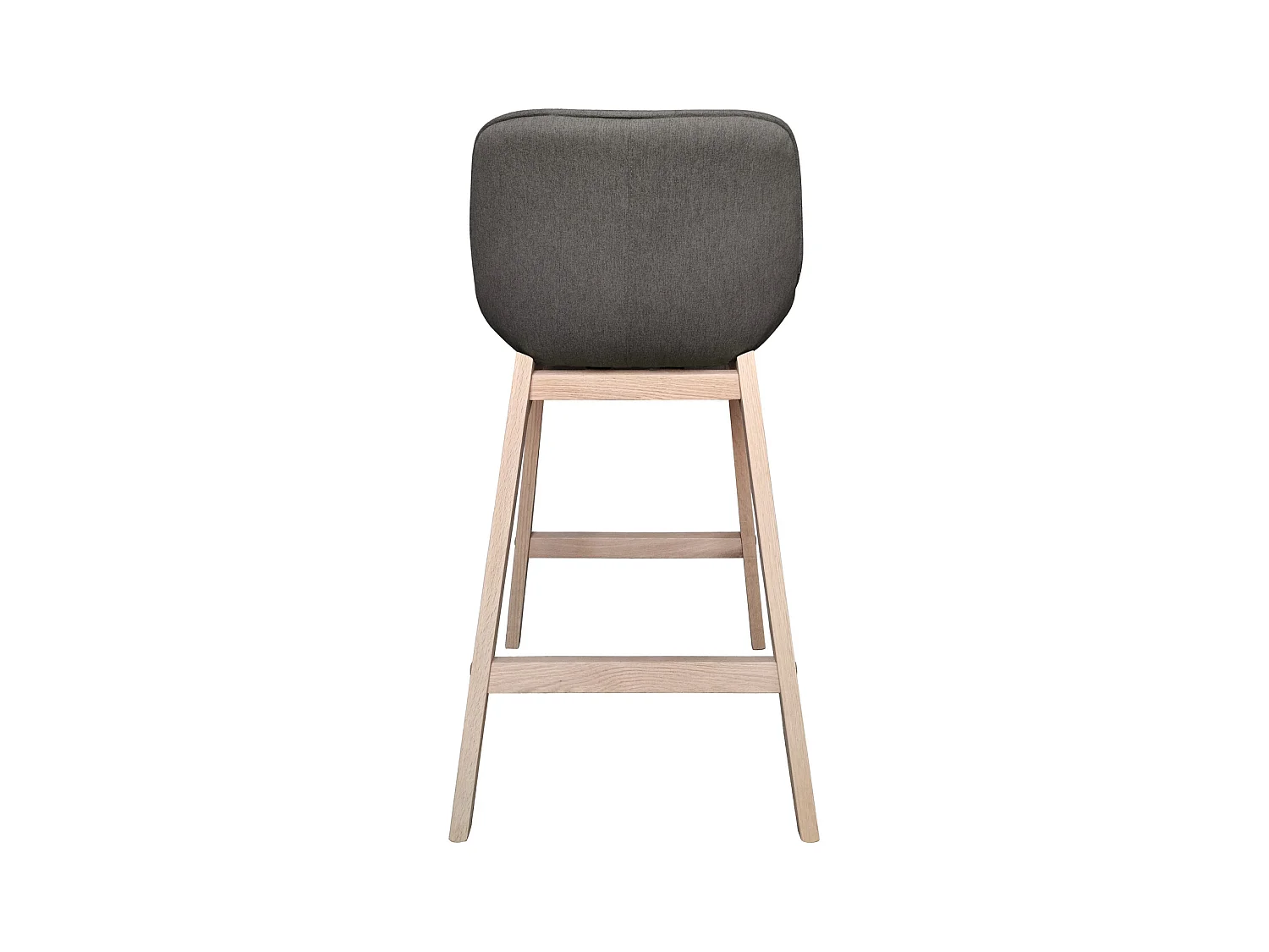 Lot de chaises d'îlot et bar en chêne et assise tissu H65cm