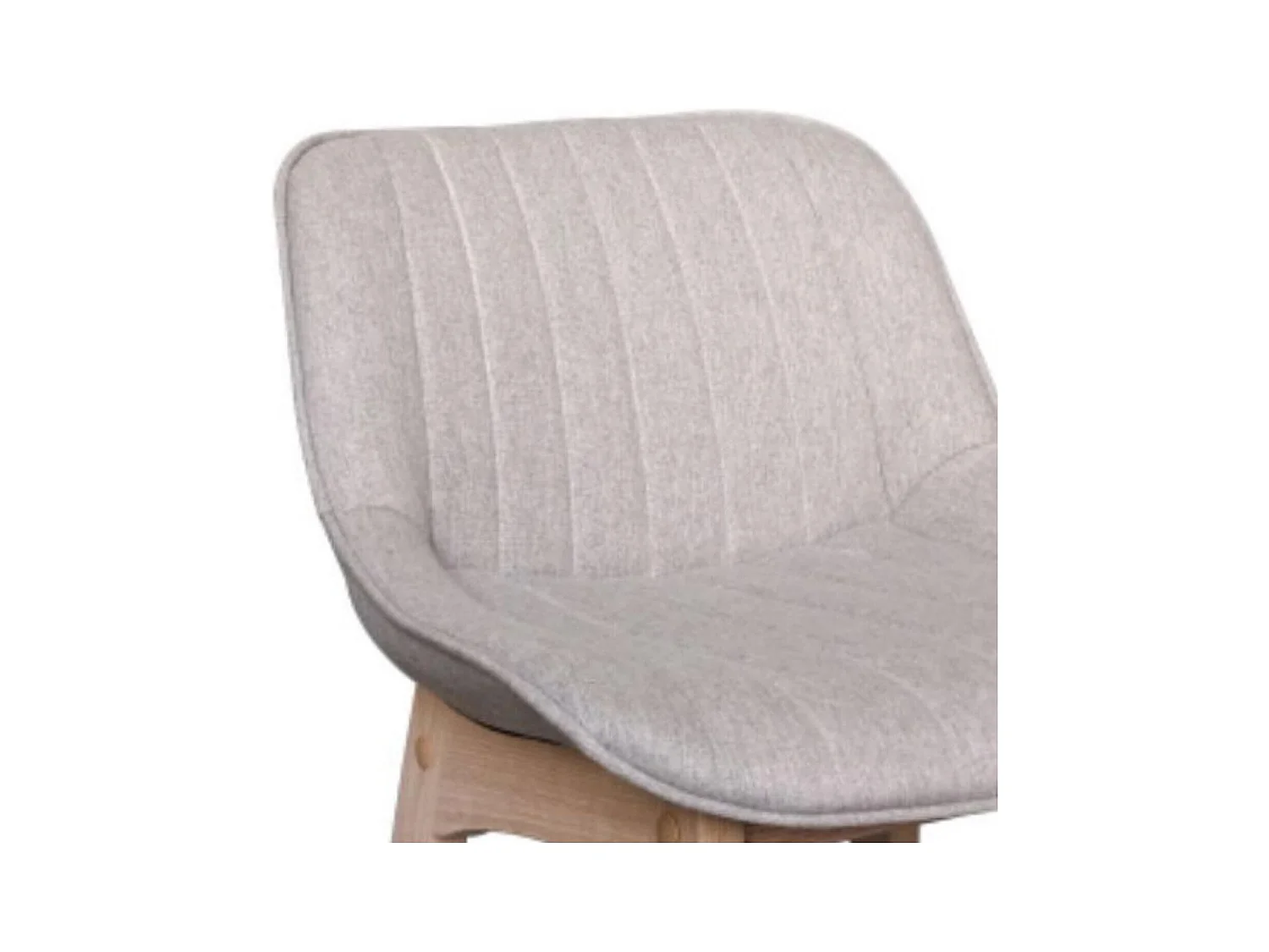 Lot de chaises d'îlot et bar en chêne et assise tissu H65cm