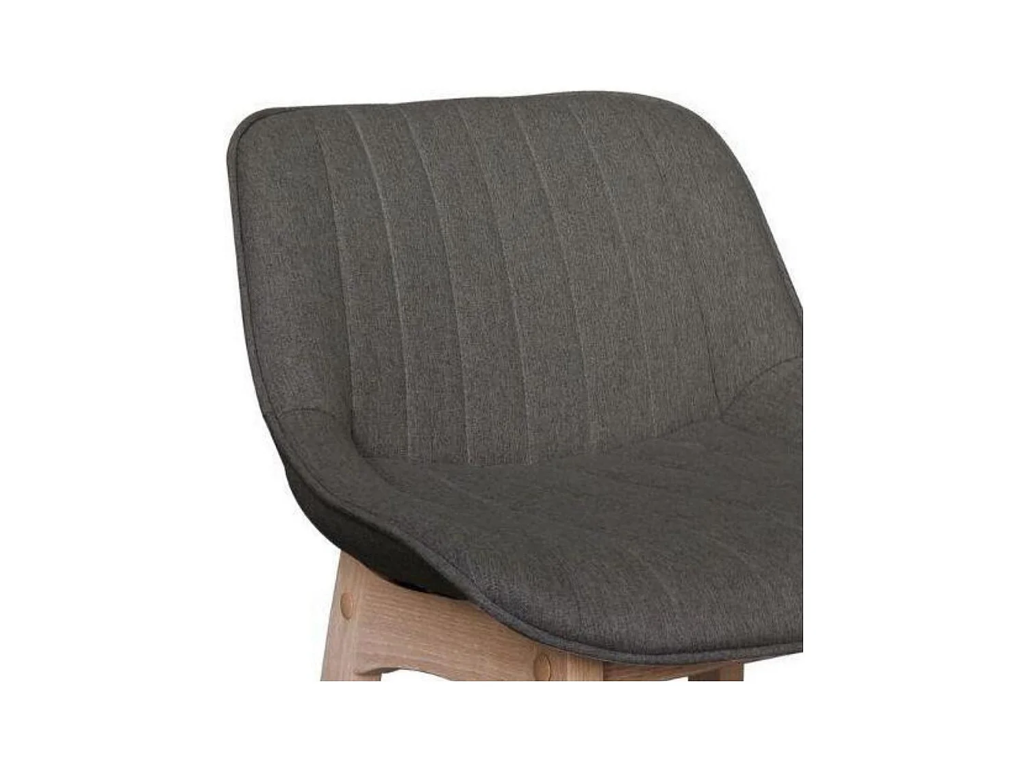 Set di sedie da bar e da isola in rovere con seduta in tessuto MELLOW da 65 cm