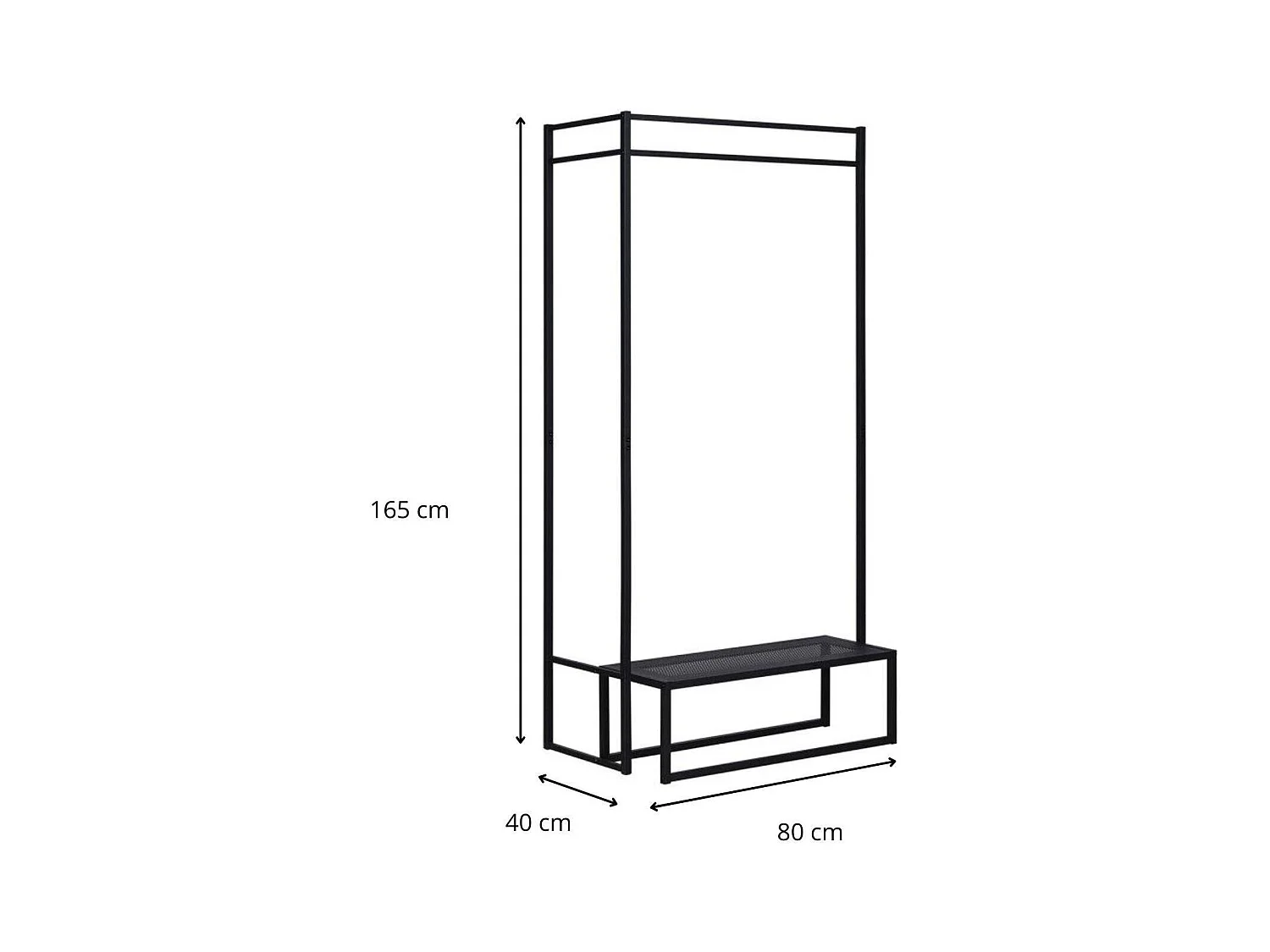 Strada metalen kledingrek