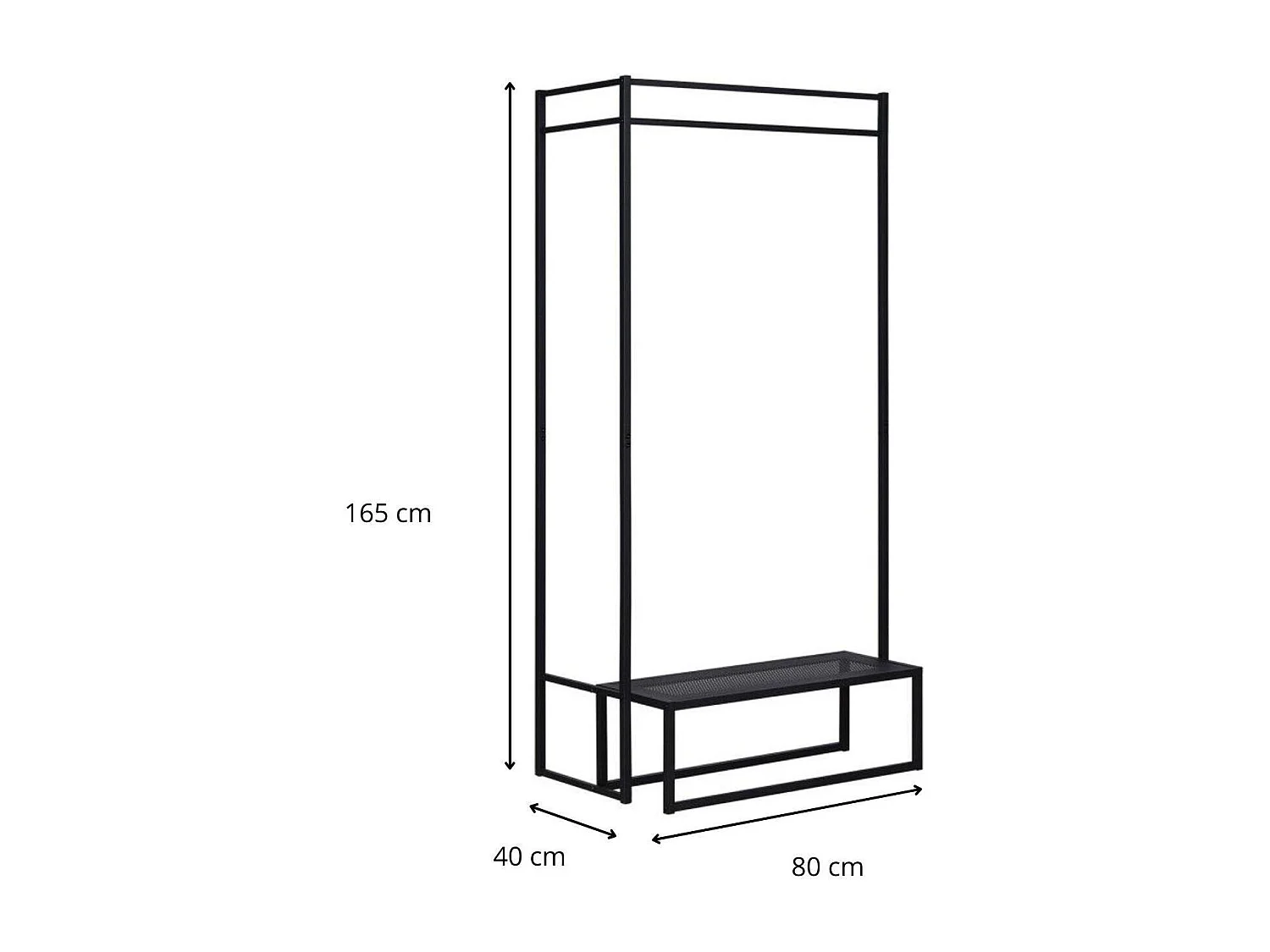 Strada Kleiderständer aus Metall