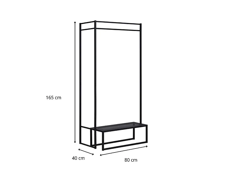 Estendal de metal L80 x A165 cm STRADA