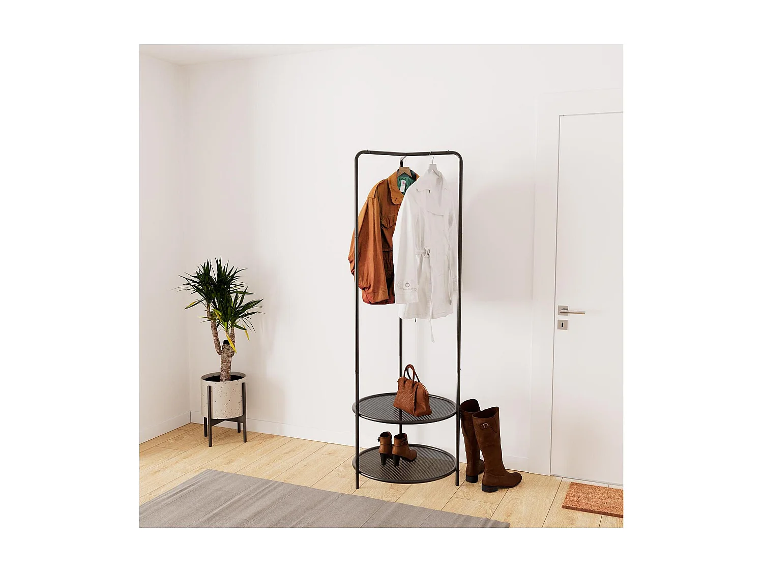 Josh metalen kledingrek