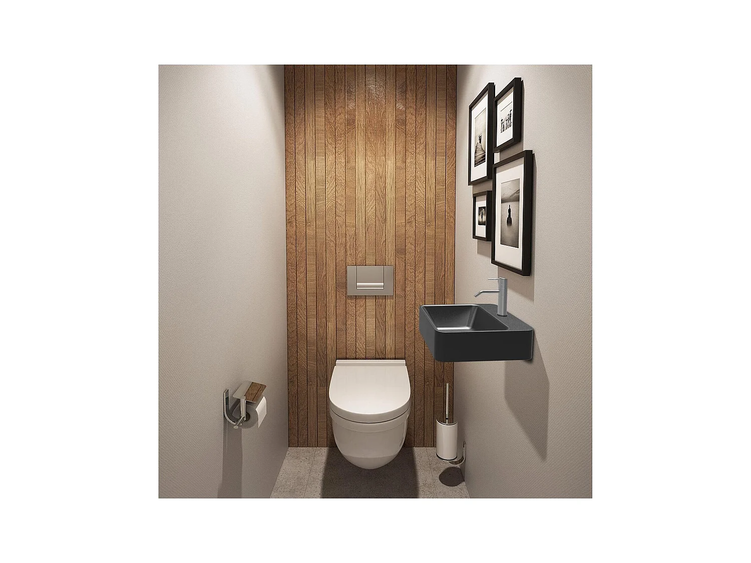 Lavabo de encimera cuadrado SMART