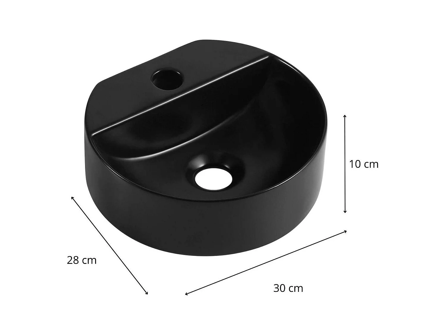 Lavamanos redondo de pared ROLLO