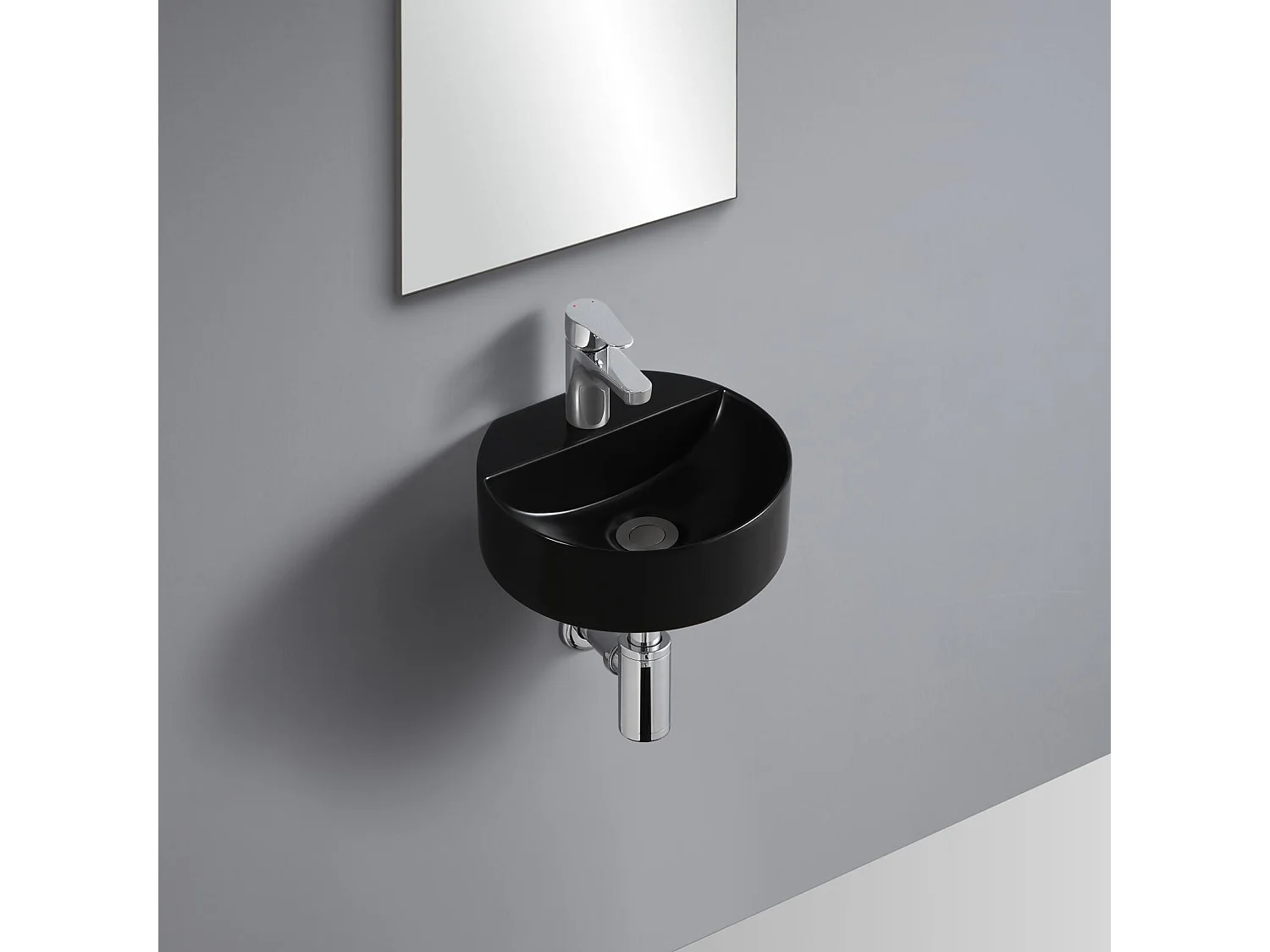 ROLLO rundes Wand-Handwaschbecken