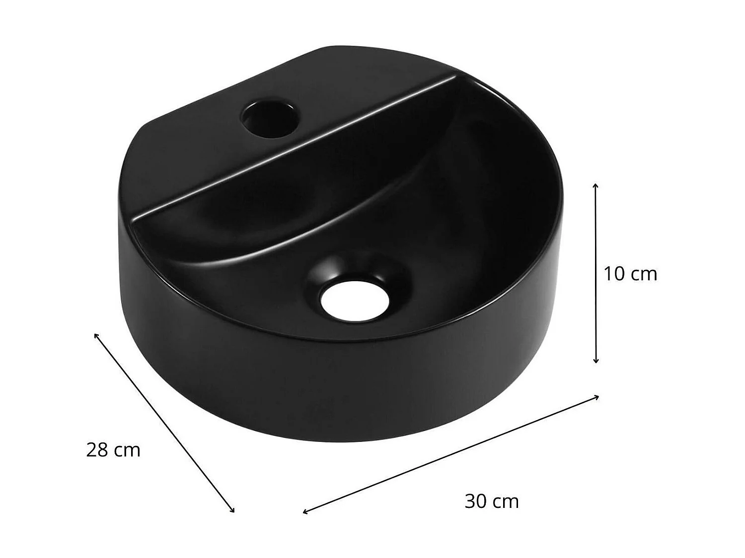 ROLLO ronde wandgemonteerde handwasbak