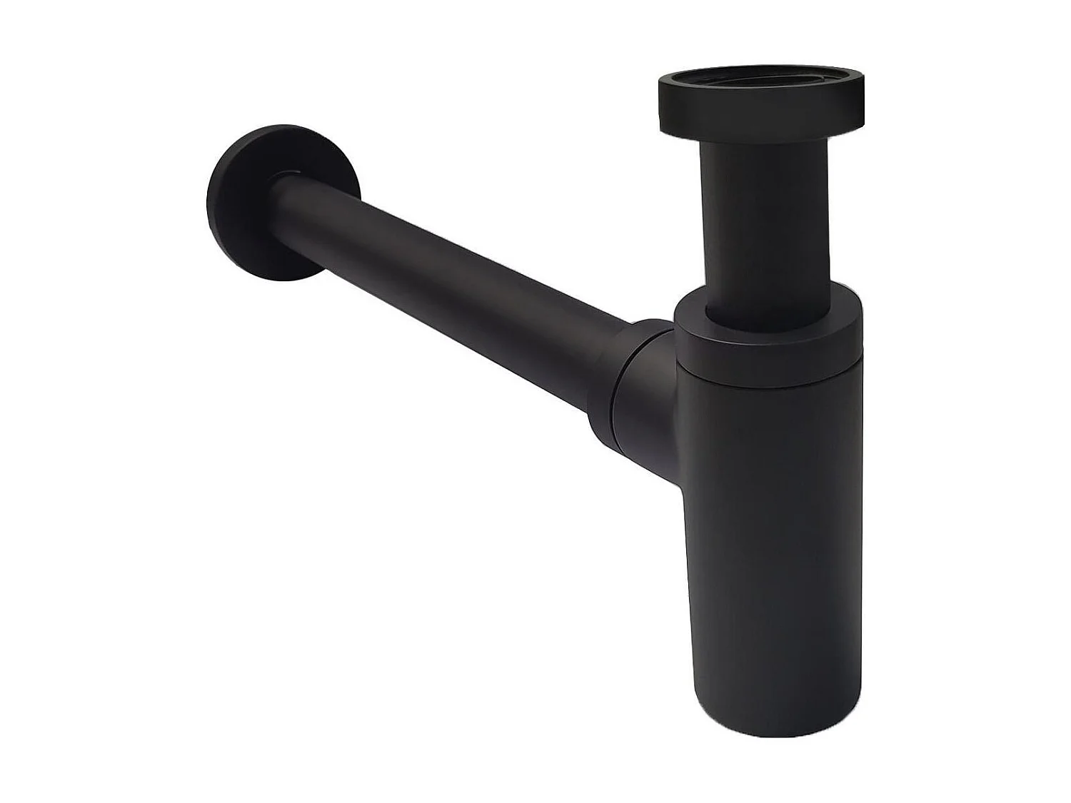 Siphon rond en laiton ajustable et recoupable D32mm