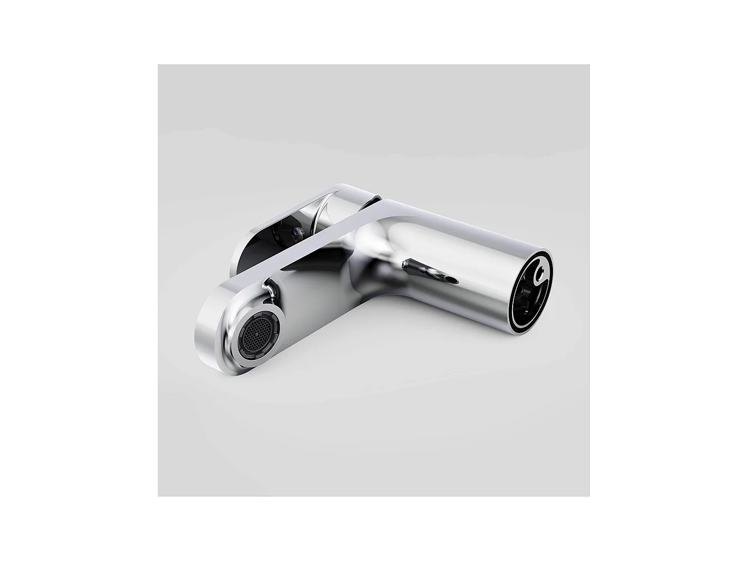 Grifo de baño con caño bajo  H15cm ROB