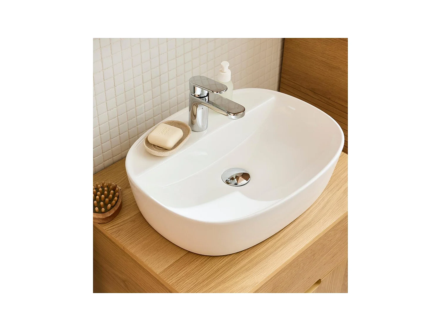 Grifo de baño con caño bajo  H15cm ROB