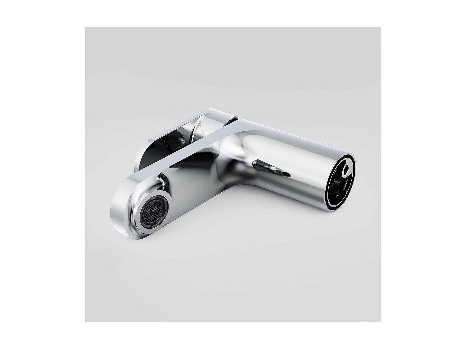 Grifo de baño con caño bajo  H15cm ROB