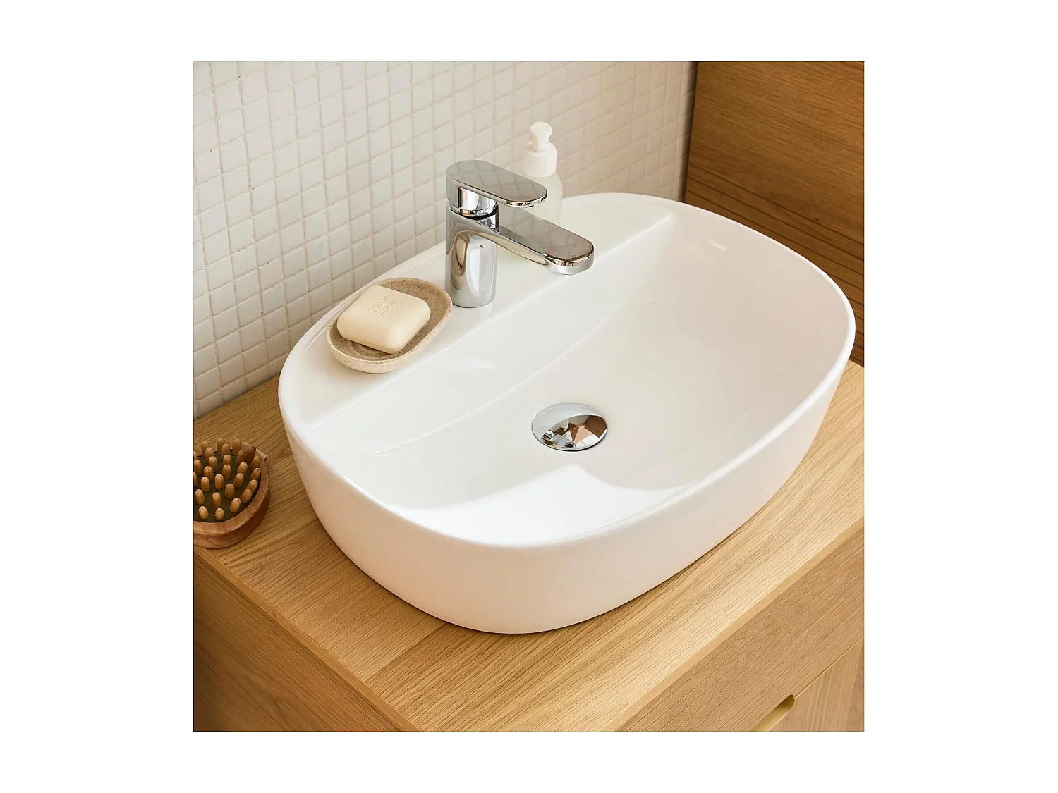 Grifo de baño con caño bajo  H15cm ROB