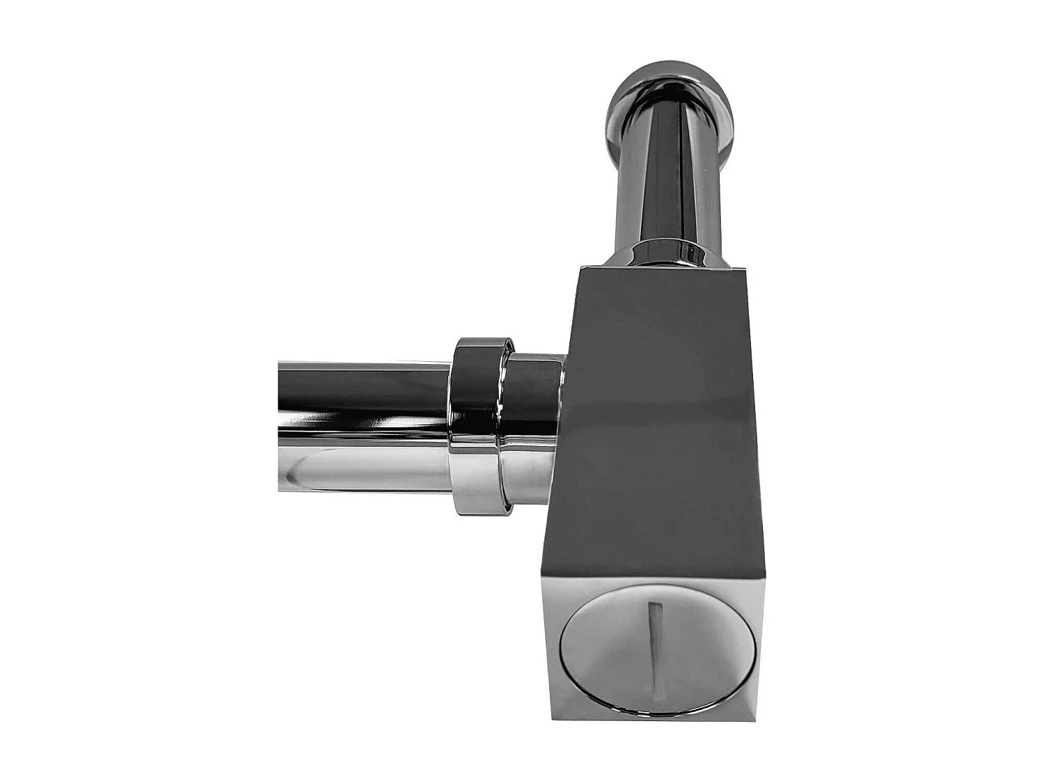 Sifón cuadrado negro recortable SIBILLE