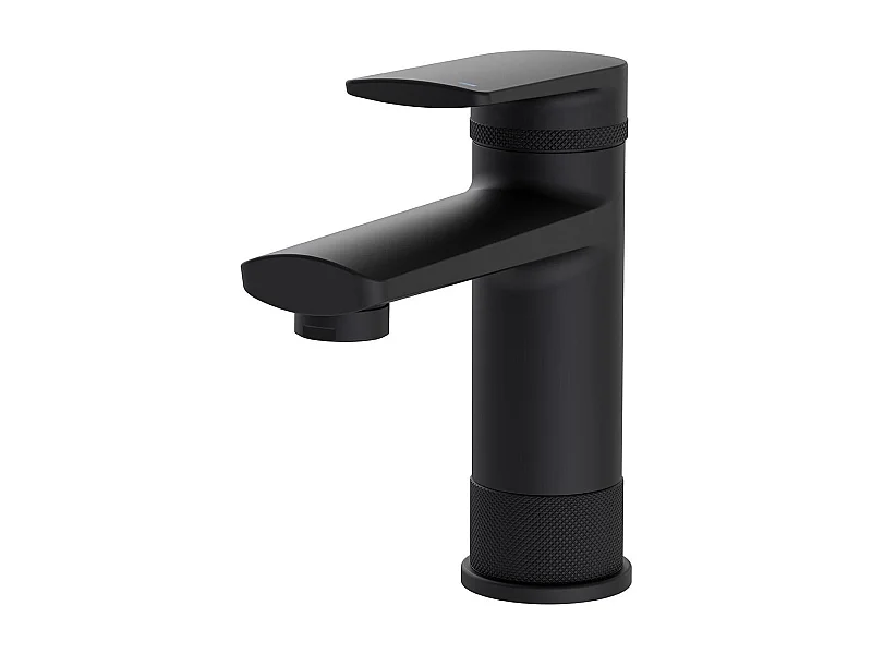 Grifo de baño con caño bajo negro H15,3cm VAN