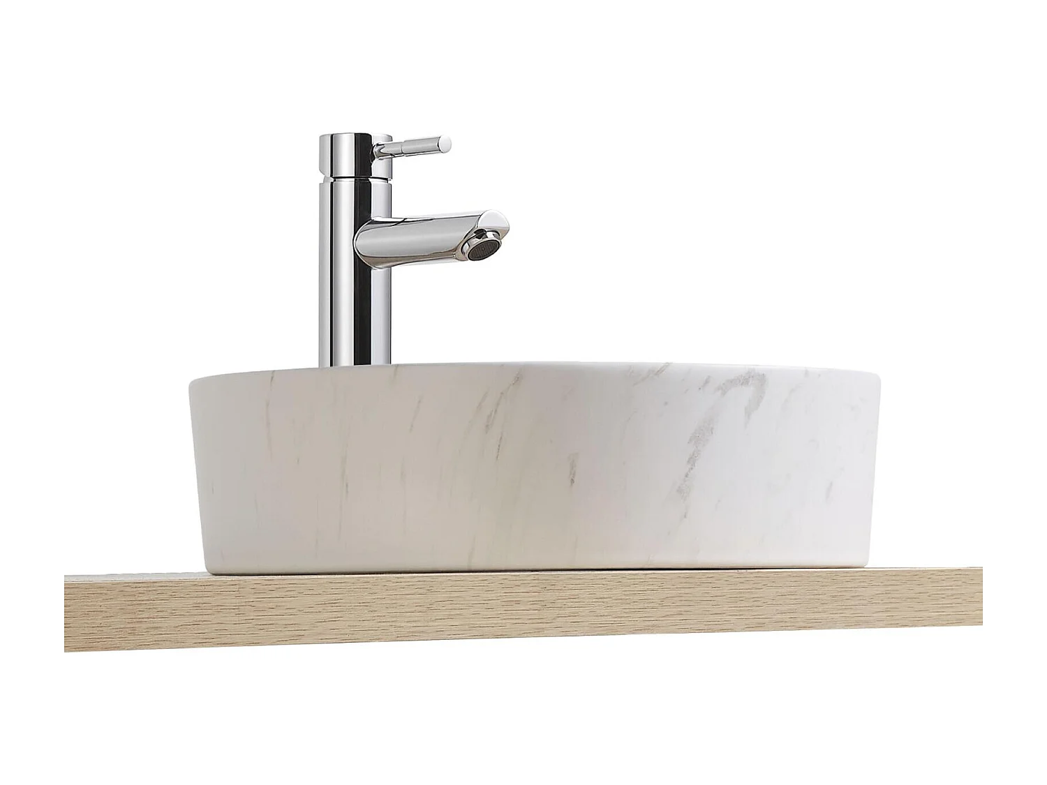 Aufsatzwaschbecken Naya in Marmoroptik