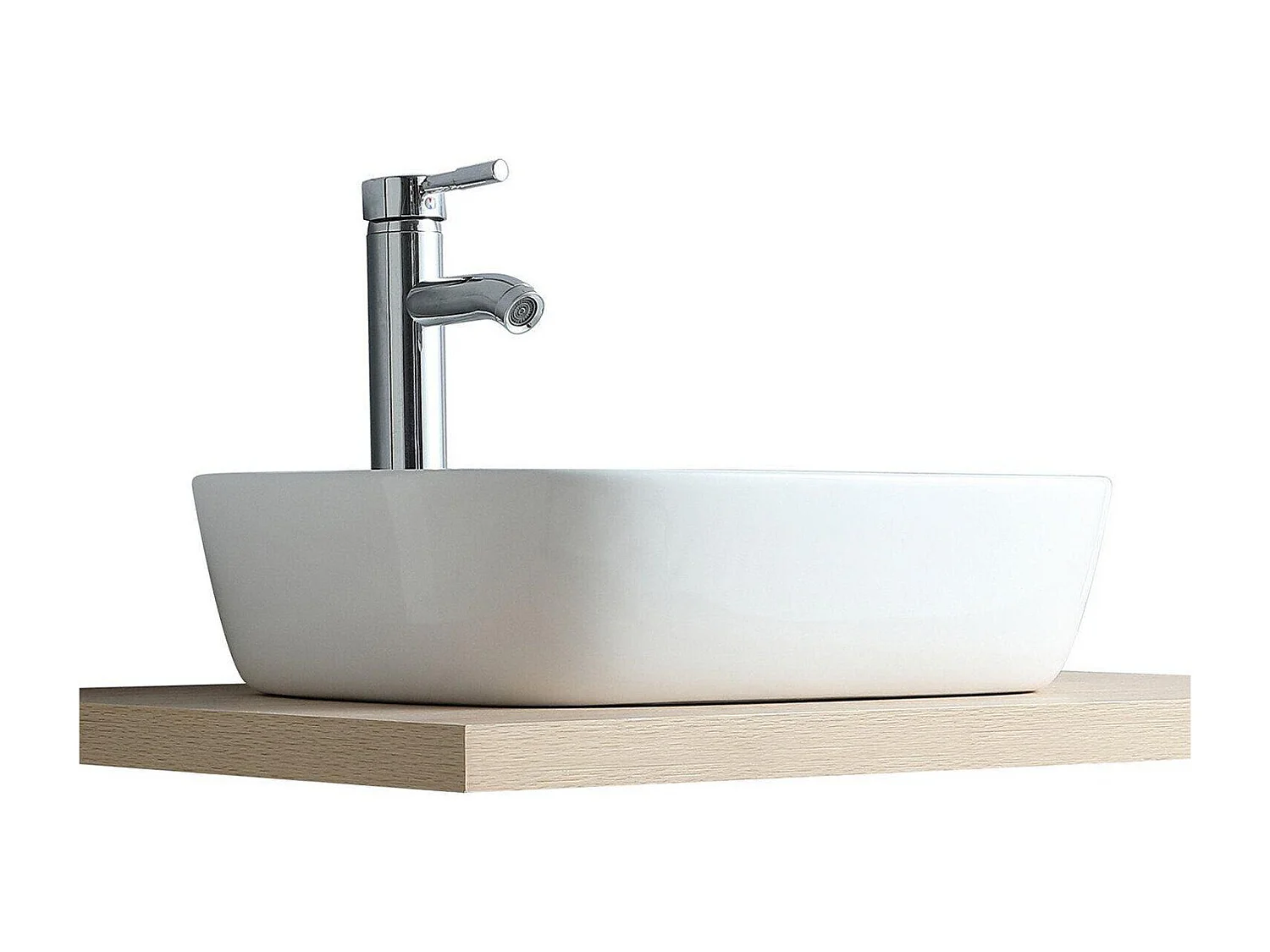 DIEGO ovale keramische opzetwastafel