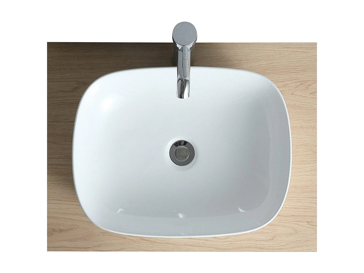 DIEGO ovale keramische opzetwastafel