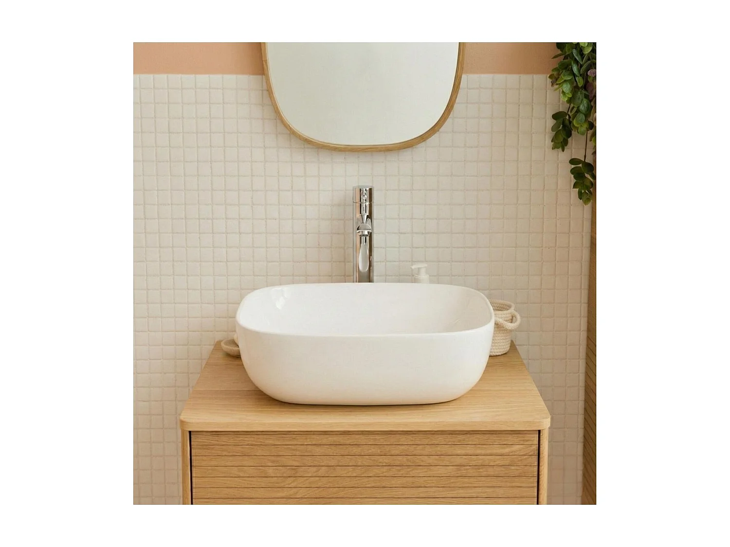 DIEGO ovale keramische opzetwastafel