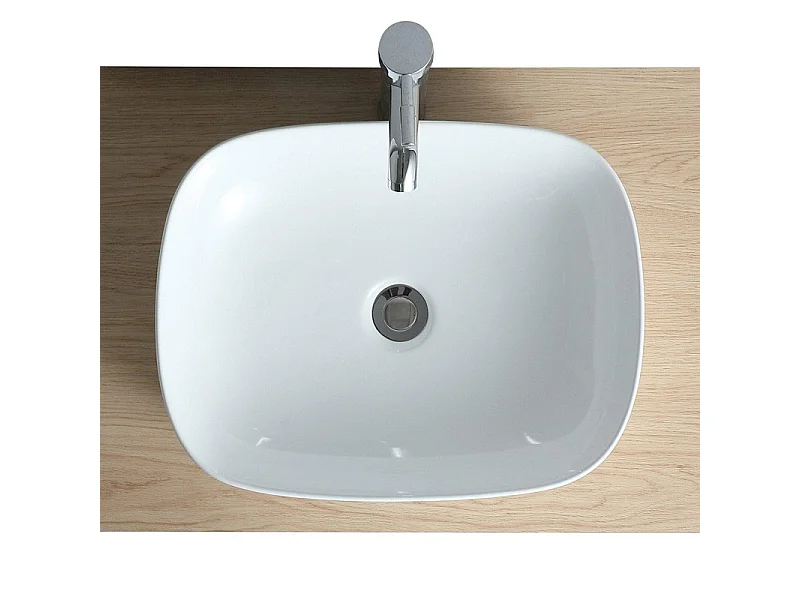Umywalka owalna ceramiczna DIEGO nablatowa