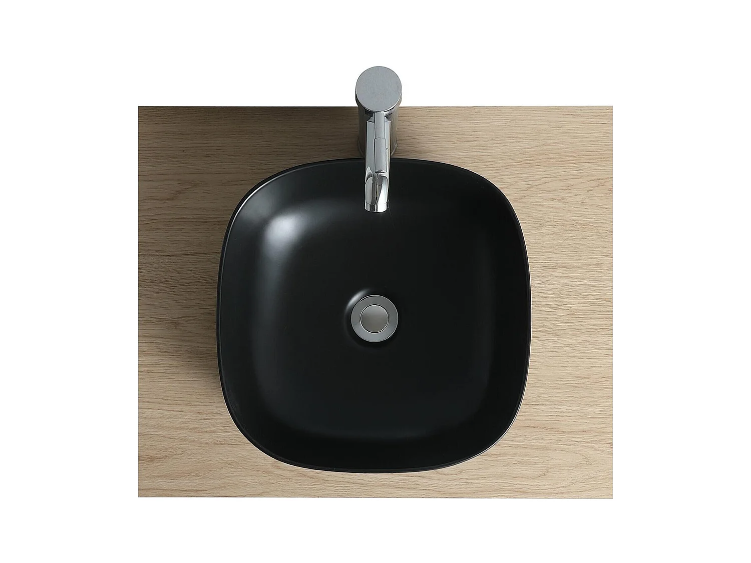 Diego vierkante keramische wastafel