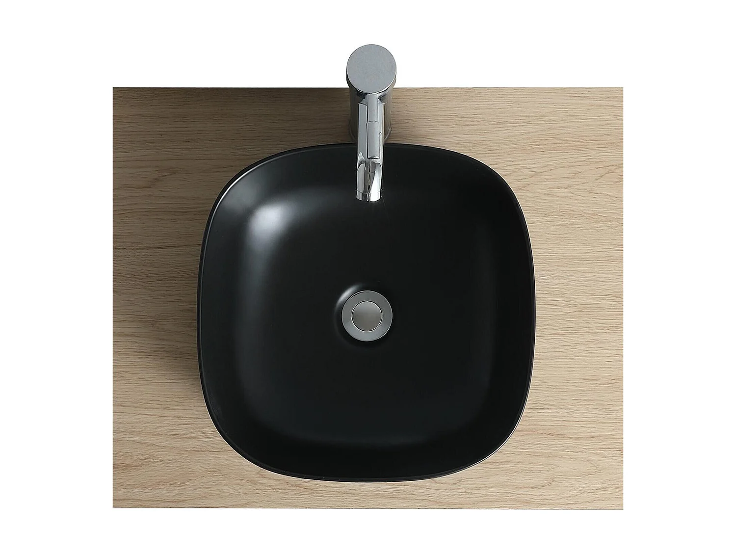 Diego vierkante keramische wastafel