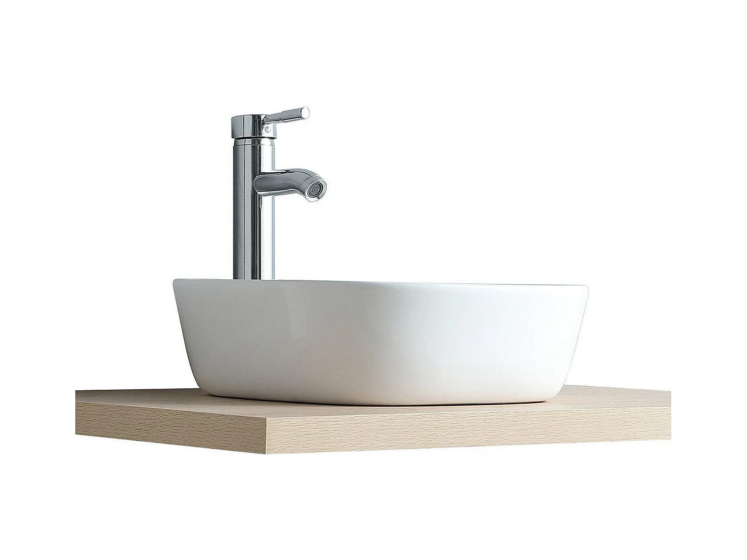 Diego quadratisches Keramik-Aufsatzwaschbecken