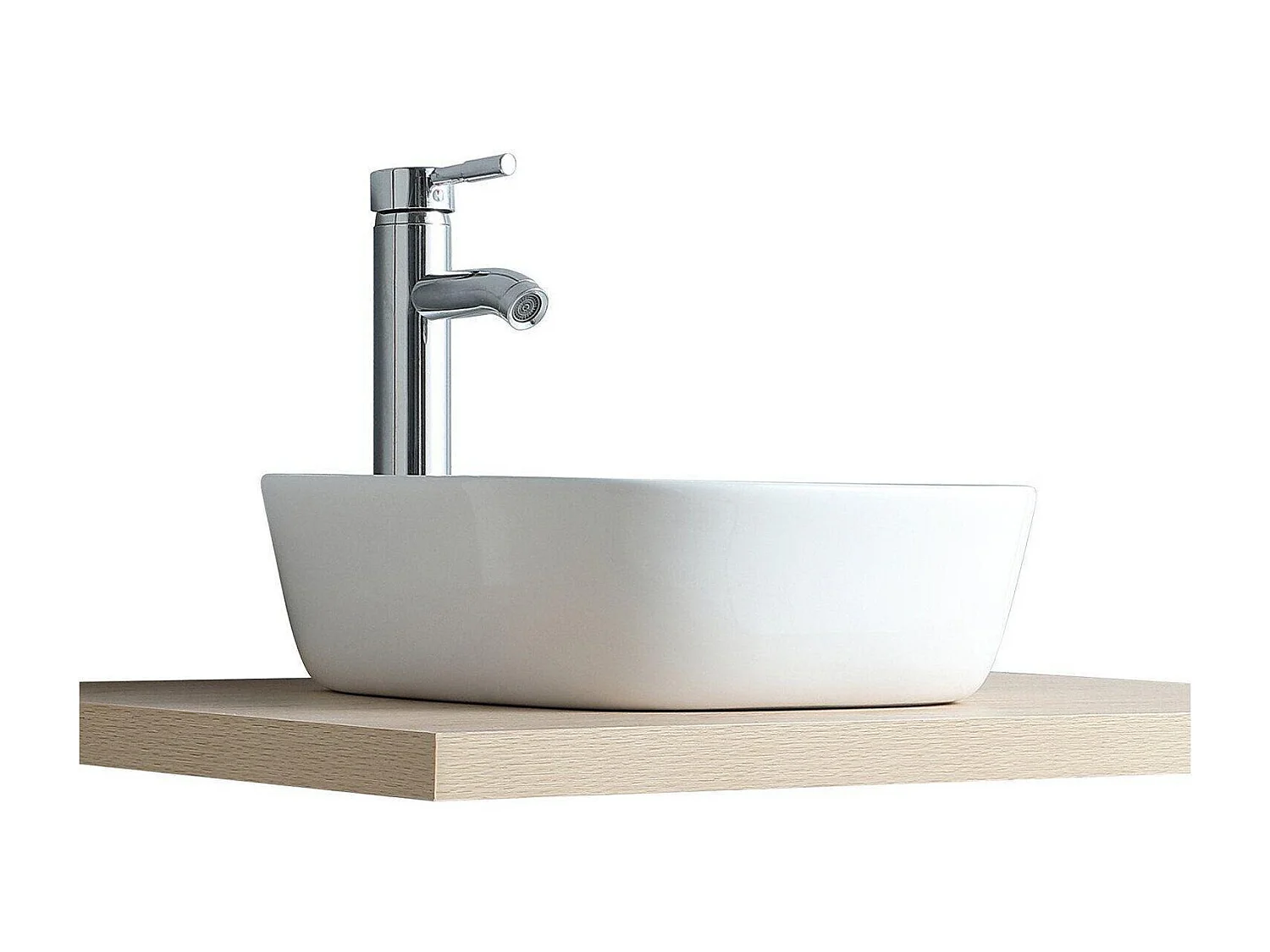 Diego vierkante keramische wastafel