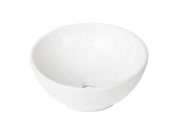 Lavabo rectangular de cerámica blanca 43 x 26,5 cm MOKI