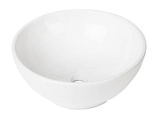 OMA 40cm ronde witte keramische opzetwastafel