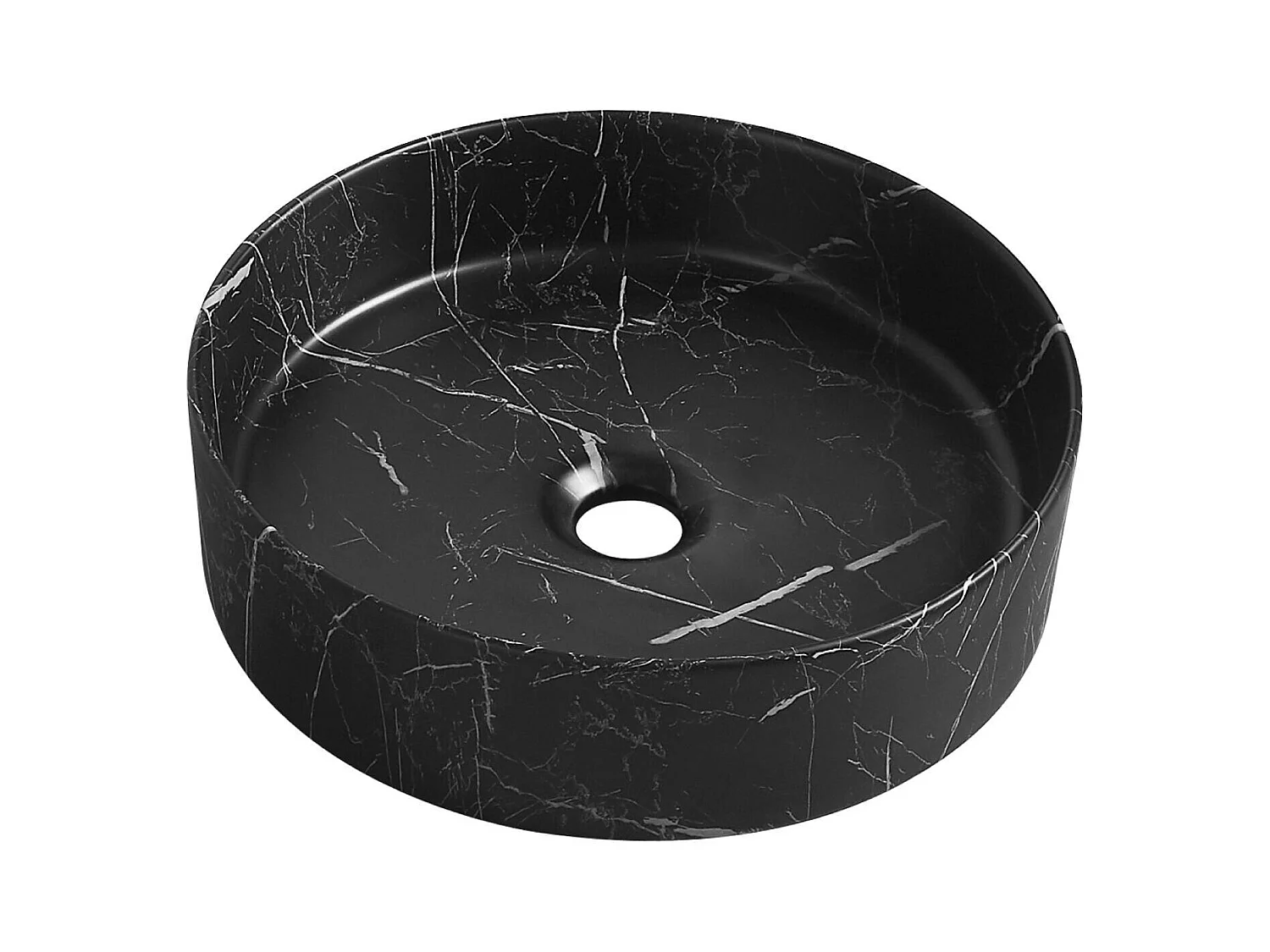 Lavabo sobre encimera efecto mármol Naya