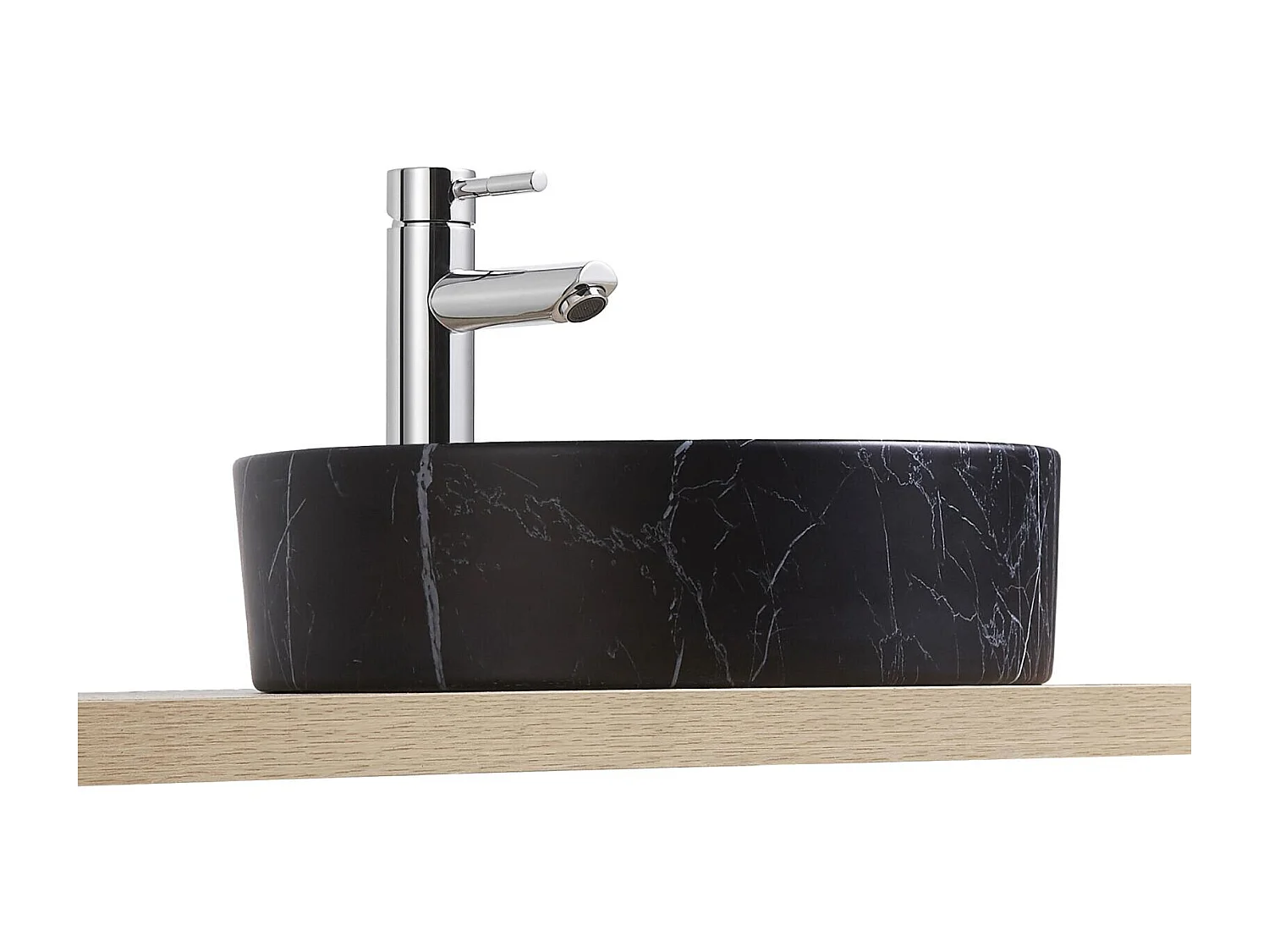 Lavabo da appoggio effetto marmo Naya