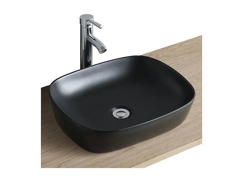 DIEGO ovales Keramik-Aufsatzwaschbecken