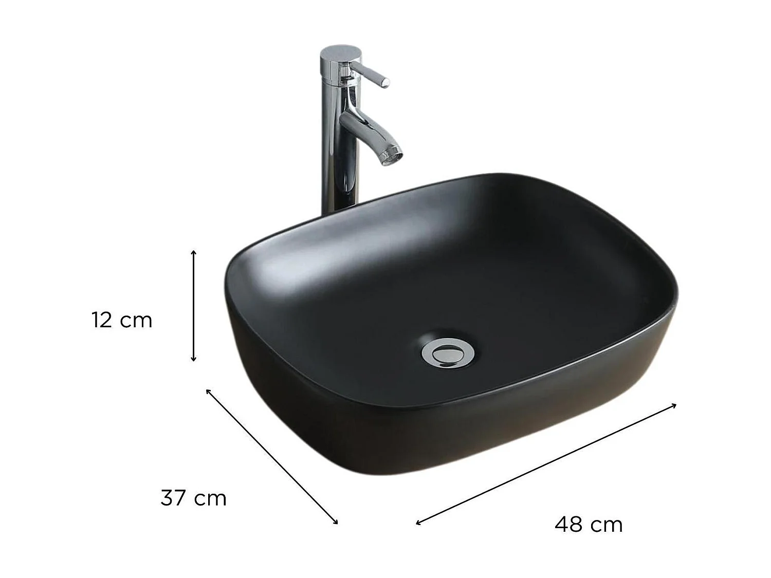 DIEGO ovale keramische opzetwastafel