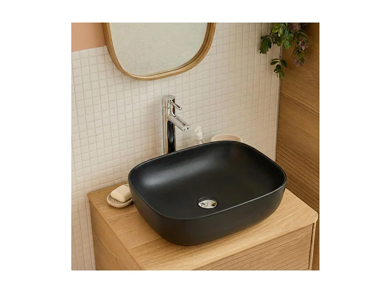 DIEGO ovale keramische opzetwastafel