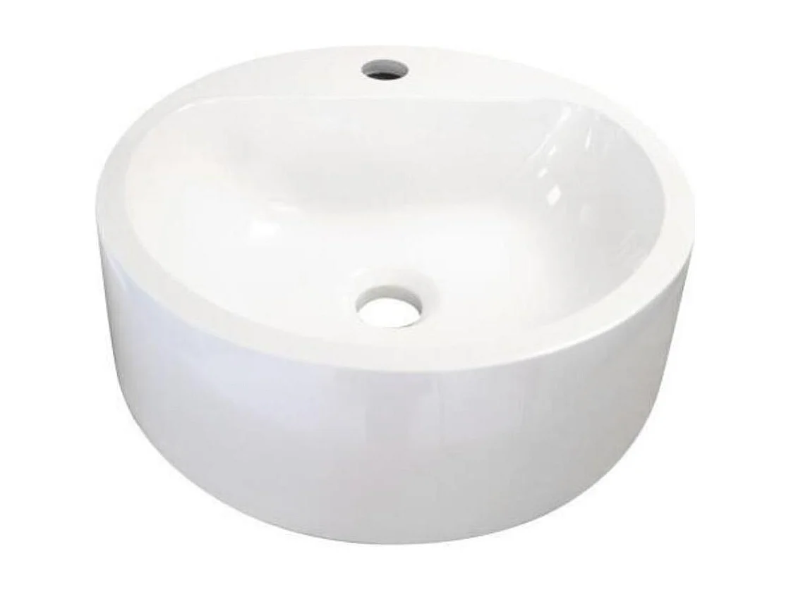 Ronde wastafel in Nori-hars