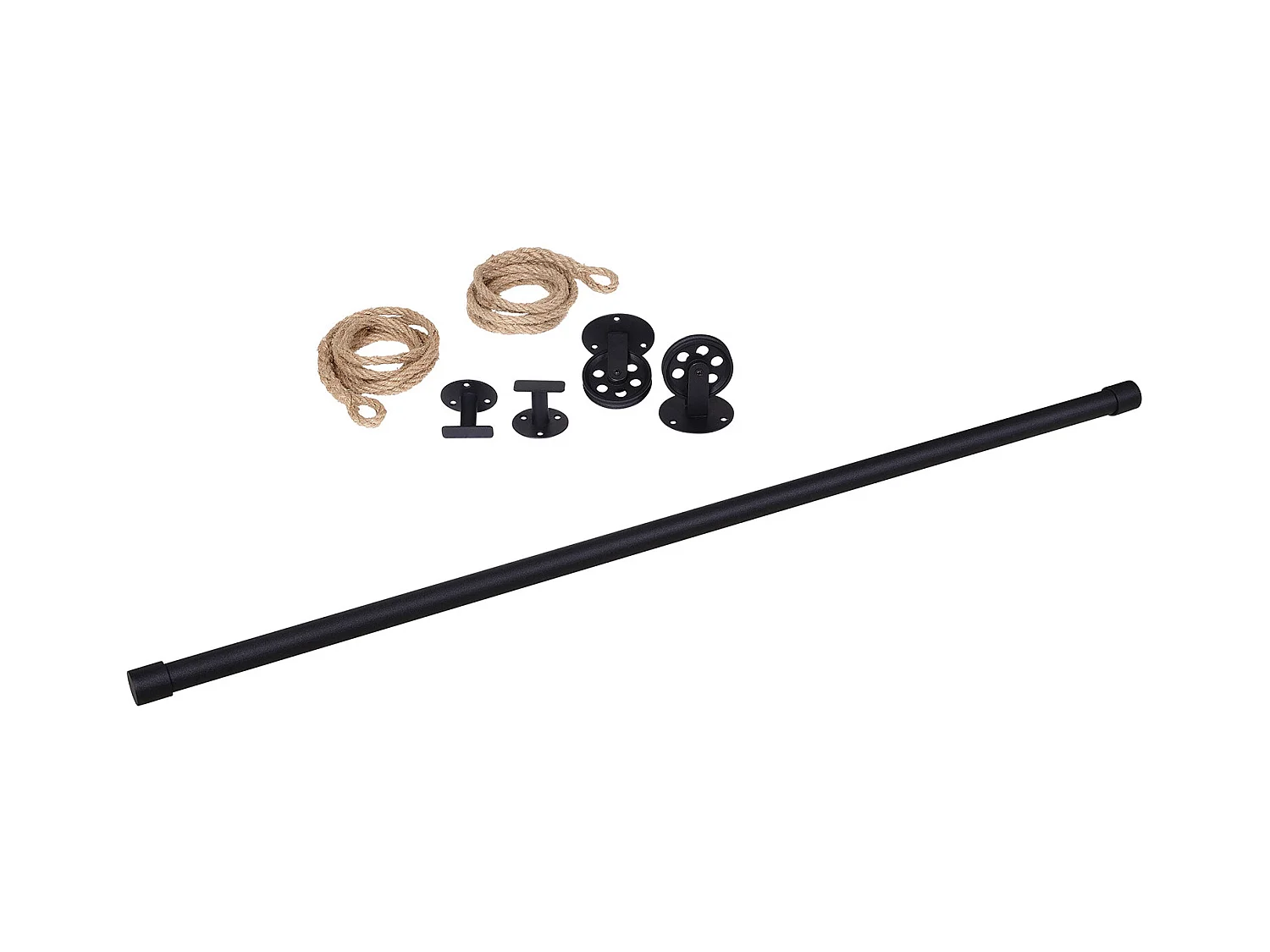 Lano hangkast van metaal en touw