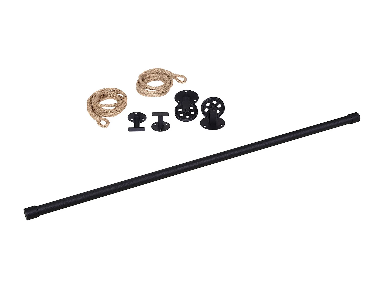 Armadio pensile in metallo e corda Lano